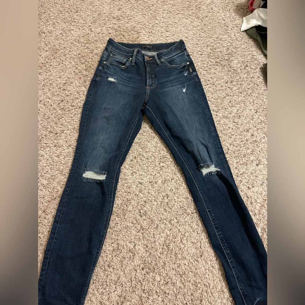 silver jeans